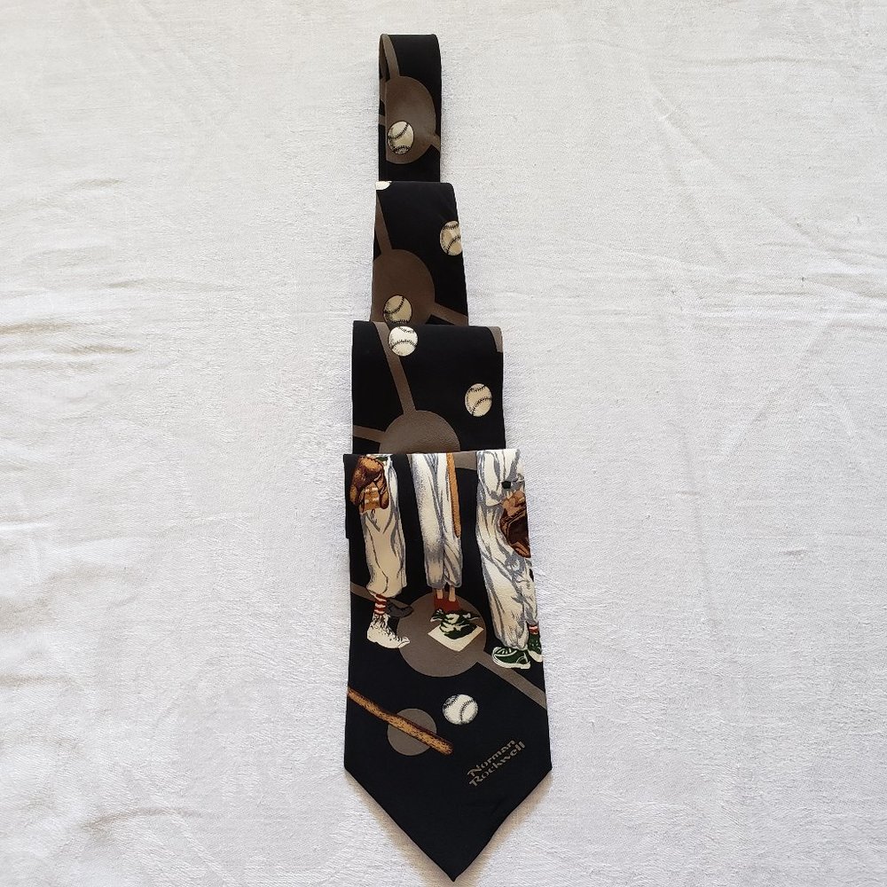BROWN & BIGELOW 1996 Art of Norman Rockwell Men's Silk Necktie